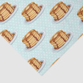 Pannenkoeken met Maple Syrup en Polkadot Pattern Tissuepapier (Detail)