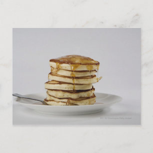 Pannenkoeken met stroop briefkaart