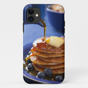 Pannenkoeken met stroop en bosbessen iPhone 11 hoesje