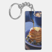 Pannenkoeken met stroop en bosbessen sleutelhanger (Voorkant Links)