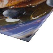 Pannenkoeken met stroop en bosbessen snijplank (Hoek)