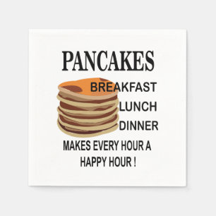 Pannenkoeken Ontbijt Verjaardag Pannenkoekenfeestj Servet