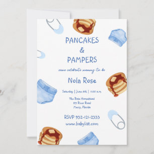 Pannenkoeken & Pampers babyboy douche Kaart