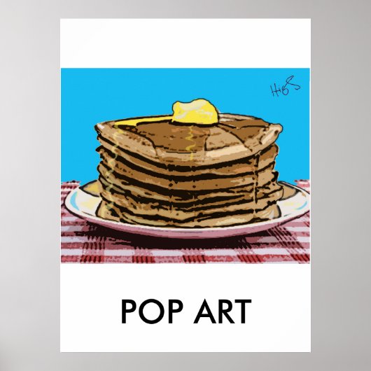 pannenkoeken, POP ART Poster (Voorkant)