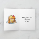 Pannenkoeken Pun Theme Valentijnsdag Kaart (Binnen)