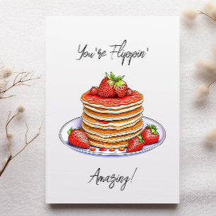 Pannenkoeken thema verjaardag kaart
