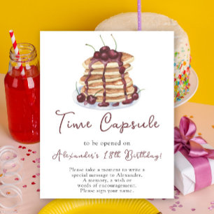Pannenkoeken Time Capsule 1e verjaardag Poster