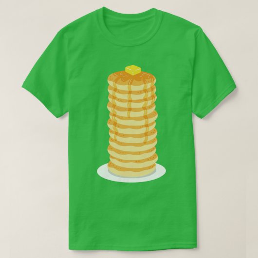 Pannenkoekenstapel van pannenkoeken t-shirt (Design voorkant)