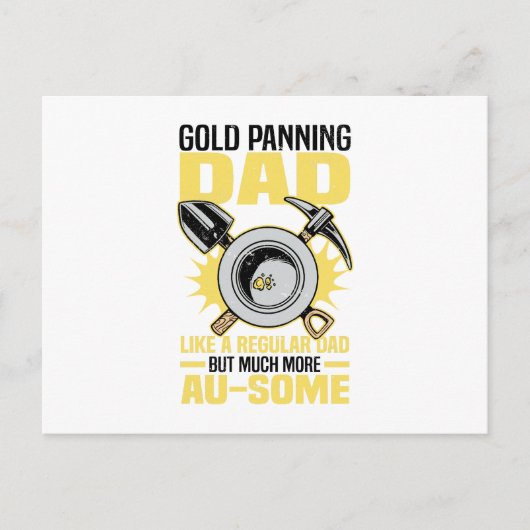 Panning voor goud briefkaart (Voorkant)