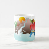 Panning voor goud koffiemok (Center)