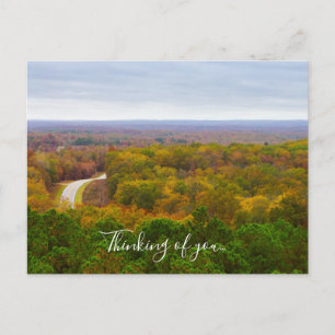 Pano Automne Drive Penser De Vous Carte Postale