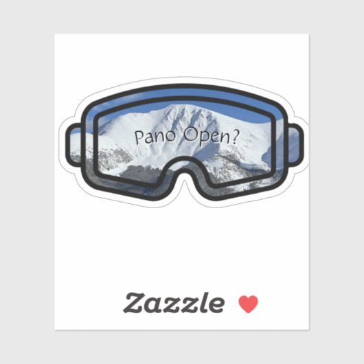 Pano Open op maat gesneden vinyl sticker (Vel)