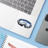 Pano Open op maat gesneden vinyl sticker (Laptop met iPhone)