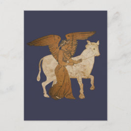 Panoply - De Griekse godin Nike met een stier Briefkaart