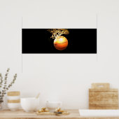 Panorama Basketbal Print Poster (Keuken)