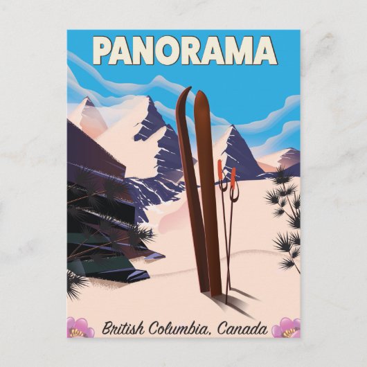 Panorama Canada reisposter Briefkaart (Voorkant)