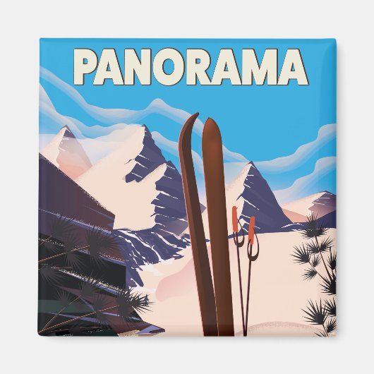 Panorama Canada reisposter Magneet (Voorkant)