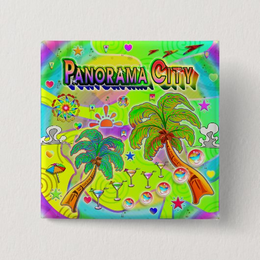 Panorama City Mind Focus Button (Voorkant)