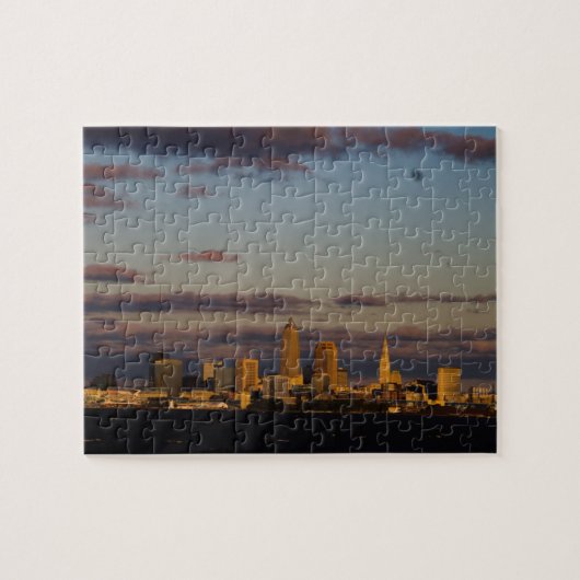 Panorama Cleveland Skyline Legpuzzel (Horizontaal)