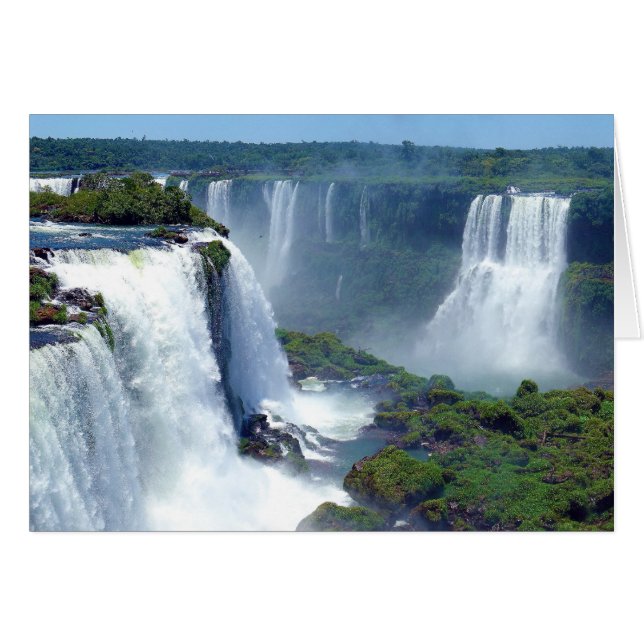 Panorama des chutes d'Iguazu du Brésil (Devant horizontal)