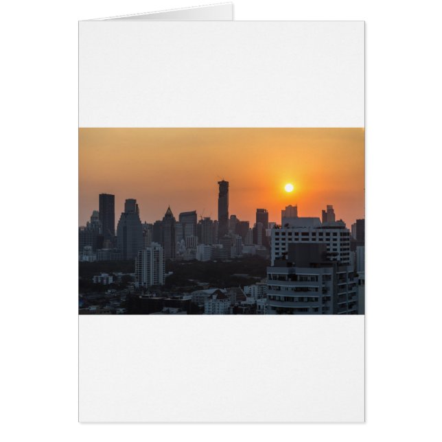 Panorama du coucher du soleil à Bangkok (Devant)