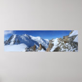 Panorama Mont Blanc Frankrijk Poster (Voorkant)
