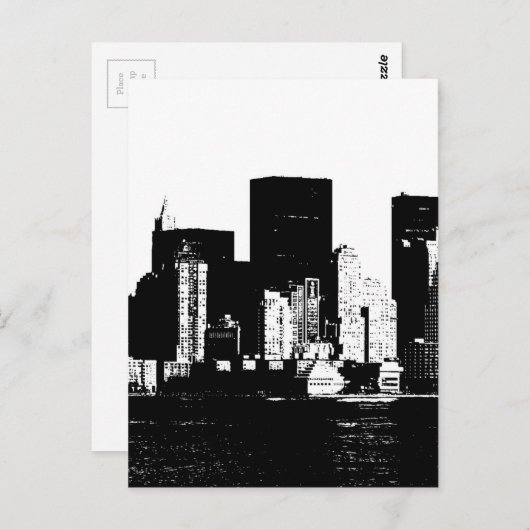 Panorama New York City Briefkaart (Voorkant / Achterkant)