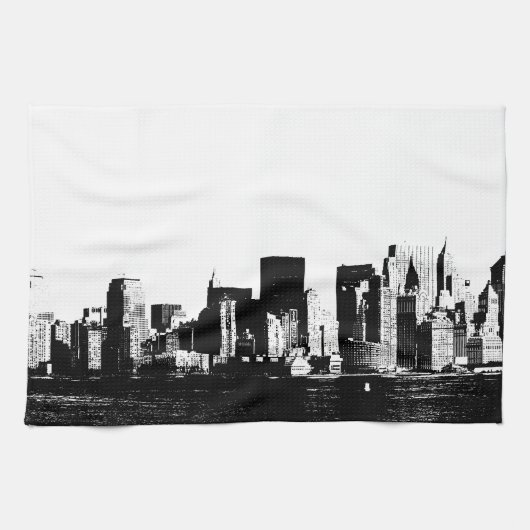 Panorama New York City Keukenhanddoeken (Horizontaal)