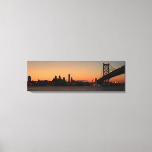Panorama of Philadelphia, Pennsylvania Canvas Afdruk