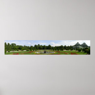 Panorama Palmenhaus in het park Schönbrunn Poster