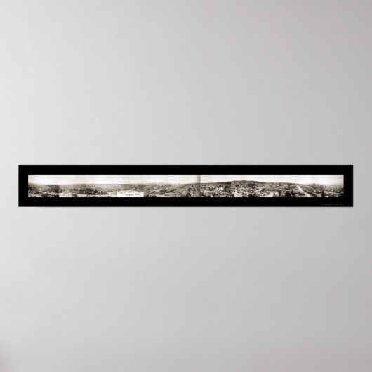 Panorama Spokane WA Foto 1902 Poster (Voorkant)