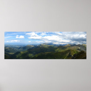 Panorama uit Wolowiec, Tatras Poster