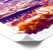 Panorama-Uitzicht van Marseille France Poster (Hoek)