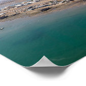 Panorama van de haven van Sur - Oman Poster (Hoek)
