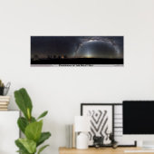 Panorama van de Melkweg Poster (Thuiskantoor)