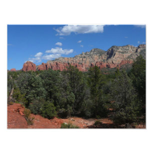 Panorama van de Rode Rocks in Sedona Arizona Foto Afdruk