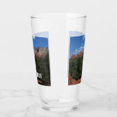Panorama van de Rode Rocks in Sedona Arizona Glas (Links)