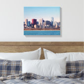 Panorama van de skyline van Chicago Canvas Afdruk (Insitu (Slaapkamer))