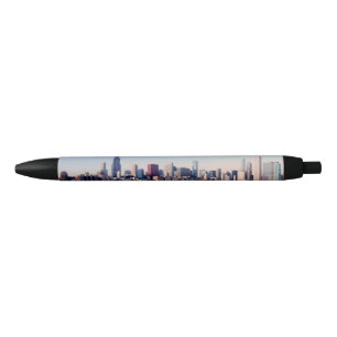 Panorama van de skyline van Chicago Zwarte Inkt Pen