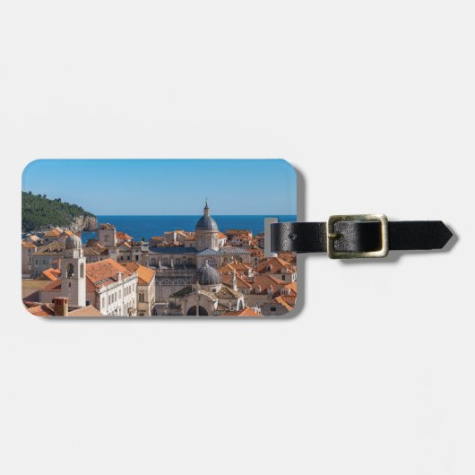 Panorama van de stad Dubrovnik - Kroatië Bagagelabel (Voorkant horizontaal)