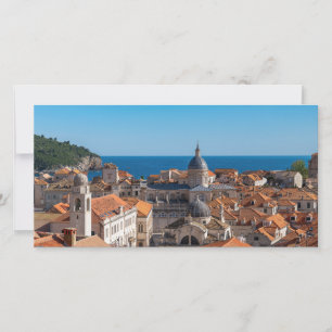 Panorama van de stad Dubrovnik - Kroatië Bedankkaart