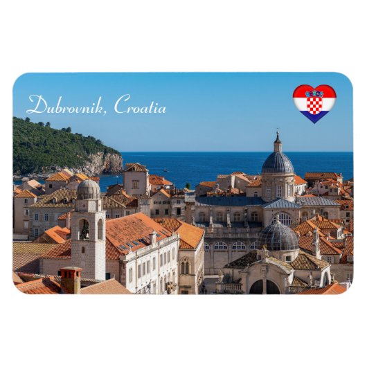 Panorama van de stad Dubrovnik - Kroatië Magneet (Horizontaal)