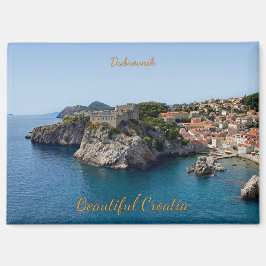 Panorama van Dubrovnik in Kroatië Magneet