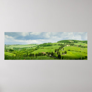 Panorama van het Poster van het Toscaanse landscha