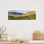 Panorama van het Schotse hoogland-Poster Poster (Keuken)
