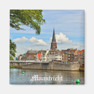 Panorama van Maastricht vanuit de rivier de Maas Magneet