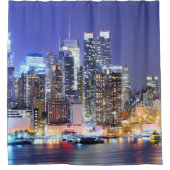 Panorama van Manhattan Douchegordijn (Voorkant)