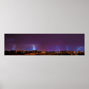Panorama van Meervoudige Aanstekers in Boekarest Poster