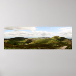 Panorama van Pentland Hills in Edinburgh, Schotlan Poster