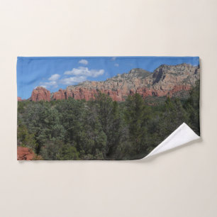 Panorama van rode rotsen in Sedona Arizona Handdoek